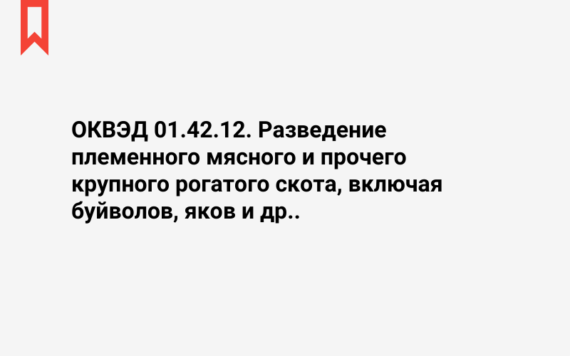 Изображение: Разведение племенного мясного и прочего крупного рогатого скота, включая буйволов, яков и др.