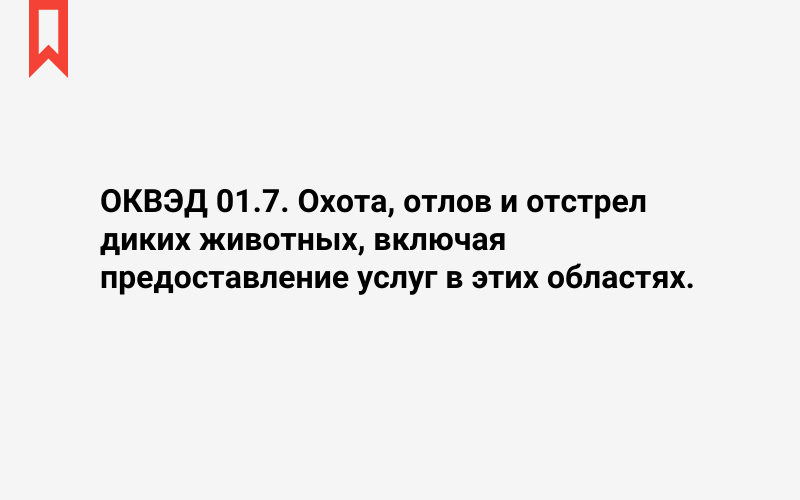 Изображение: Охота, отлов и отстрел диких животных, включая предоставление услуг в этих областях