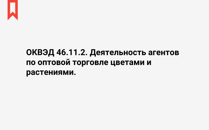 Изображение: Деятельность агентов по оптовой торговле цветами и растениями